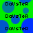 Green background with blue circles and repeated text 'DoVstEr' in black pixelated font across the image.