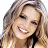 A 48x48 pixel buddy icon split into two sections: a left-side portrait of a smiling woman with long blonde hair and a right-side green background with bright green text reading "Original Icons .com".