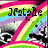 Rainbow striped background with black and white anime-style eyes, text reading 'J'PatoJe' in top-left and 'Jres' in top-right.