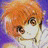 A 48x48 pixel buddy icon featuring a split composition with an anime-style character on the left and text elements on the right, displayed as part of a contact sheet.