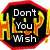 Pixelated text in white and yellow on black background with red border, reading "Don't You Wish there was a cure for Chron's?".