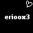 Pixelated white heart symbol above two identical lines of distorted text on black background.