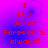 Red pixelated text on a purple-to-blue gradient background reads "I Luv Jared Forever & always!" in four identical arranged in a