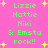Pixelated green text on bright pink background with yellow starbursts, repeating 'Lizzie Hattie Niki & Emsta rock!!' in two
