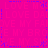 A static icon with a bright pink background featuring repeated faint text and blue dotted line patterns forming cross shapes.