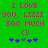 Green background with pink pixelated text reading "I LOVE YOU, LIZZI 500 MUCH <3" and purple flower symbols below.