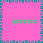 A static pixel art image with a bright pink background, four instances of the name 'jessica' in green text, and a border of alternating teal and light blue squares.