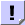 A static pixel art icon with a light purple background, featuring a black exclamation mark with gray accents and a folded corner effect.