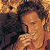 A 50x50 pixel buddy icon featuring a split composition with a person on the left and green text on the right, displayed as part of an animated contact sheet.