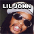 Pixelated static image of a person wearing sunglasses and a white cap with bold text above the head.
