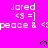 A static image with a bright pink background displaying repeated text and symbols in white pixelated font.