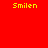 Red background with orange rectangles and yellow text reading "Smilen" in multiple positions.