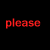 A 4x3 contact sheet of red text fragments on black background with a single solid red square containing a dark green heart icon in the bottom-right corner.