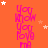 A static image with an orange background featuring repeated vertical text "You Know You Love Me" in pink, surrounded by white and light orange stars.