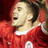 Pixelated static image of a person in red sports attire with dark hair tied back, viewed from the side against a dark background.