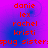 Red text on a purple-to-blue gradient background lists names and 'spug sisters' in two identical vertical with no visible animation changes