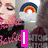 A pixelated image shows a person with dark hair and pink accents, holding a rainbow over clouds, with 'I love ME' text in bright pink blocks.