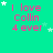 A static image with a bright green background displays repeated text "I love Collin 4 ever" in pink, surrounded by white and light green stars.