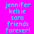 Pixelated text on a bright pink background with green rectangular overlays, displaying names and phrases in cyan lettering.