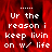 Red background with white pixelated text reading 'Ur the reason i keep livin on w/ life' in four repeated , one grayed out