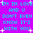 Cyan pixelated text on purple background repeats 'IM IN LOVE AND U DON'T EVEN KNOW IT'S WITH YOU' with scattered white starbursts.