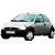 Pixelated image of a white and gray sedan on left, green text 'Original Icons .com' on right.