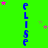 A green background with vertical blue text spelling 'ELISE' repeated four times, surrounded by pink and green stars, with a gray rectangle in the bottom right corner.