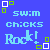 A 4x4 contact sheet of a pixelated animated icon featuring blue background with repeated text and small square elements, showing frame-by-frame animation changes in lettering and squares.