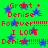 Green background with blue stars and red text repeating 'Grant + Denise = Forever!!!!!! I LOVE Denise!!!!!!!!' in a pattern