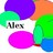 Pixelated icon with overlapping colored shapes and partial text reading 'Alm' on a white background.