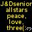 Yellow text on black background displays repeated phrases with heart symbols, showing animation changes in heart pixel patterns across frames.