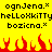 Yellow background with black pixelated text and red flame-like shapes at the bottom.