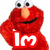 Red puppet character with orange nose and white eyes appears in six , each displaying different text overlays