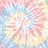 A static image with a pink background, featuring a tie-dye pattern on the left and yellow text reading "I love my wifey katie<3".