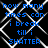Blue text on black background with white chain-link pattern, displaying repeated lyrics 'how many times can i break till i SHATTER' in pixelated font.