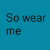 Static blue background with black text arranged in three , displaying lyrics from a song