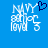 Pixelated blue background with white text 'NYY' above 'PICS' and 'LOVE 3', featuring a dark blue heart symbol in the top-right corner of the left version.