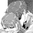 Static grayscale buddy icon showing two figures in close physical contact with visible facial features and partial body outlines against a white background.