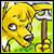 Pixelated four- comic with yellow anthropomorphic character holding an axe, displaying text about berries and a dungeon