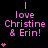 Pixelated pink text and hearts on black background with gray corner, showing sequential heart count increases across frames.
