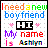 Pixelated text and symbols on a white grid background with colored letters, hearts, and blocky shapes.
