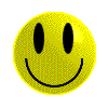 Nine yellow smiley face icons arranged in a , each with distinct facial features including eyes and mouth variations