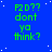 Blue background with white dots, green text reading "F2D?? dont ya think?" repeated in a pattern, with a gray rectangle in the bottom-right corner
