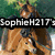 Pixelated image of two brown ponies with dark manes against a green background, overlaid with text reading "SophieH217s" and "Pony Club".