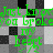 Green text on a pixelated black-and-white checkered background repeats the phrase "Just know you broke my heart" in multiple overlapping instances.