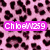 A static buddy icon with four distinct sections: pink leopard print, golden heart, black-and-white celebrity photo, and empty gray space.