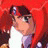 A pixelated anime-style character with red hair and a white shirt appears on the left side of a contact sheet, while the right side displays "Anime IM" text in a glitchy font over black background.