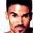 Static 48x48 pixel buddy icon showing a close-up of a person's face with dark hair and facial features rendered in low-resolution pixels.