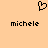 Pixelated heart symbol above two identical text labels on a solid background.