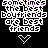 Animated icon with text 'sometimes the best boyfriends are best friends' and changing heart symbols over black background.